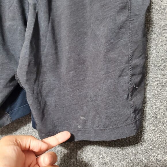 Lululemon Mens Drawstring Athletic Shorts Size Medium Navy Grey Casual Gym - Picture 14 of 16